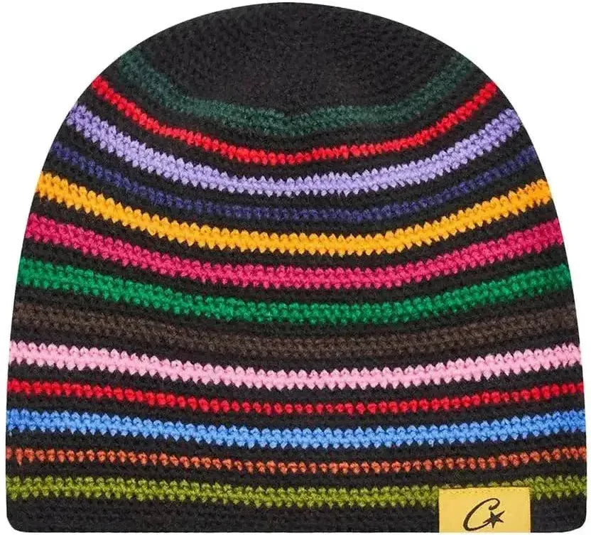 Corteiz Crochet Beanie 'Black/Multicolor' – Fairfax Streetwear