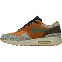 Nike Air Max 1 Atmos Safari 2016 sneaker in flax suede and mesh with signature safari print and green swoosh.