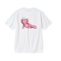 Kaws x Uniqlo UT Short Sleeve Graphic Tee White/Pink