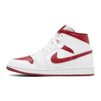 Women's Air Jordan 1 Mid White Pomegranate