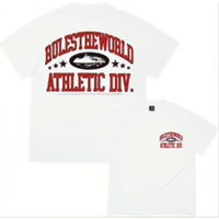 CORTEIZ RTW ATHLETIC DIVISION TEE WHITE RED