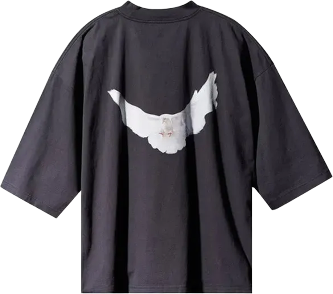 Yeezy Gap Balenciaga Dove 3/4 Sleeve Tee Black