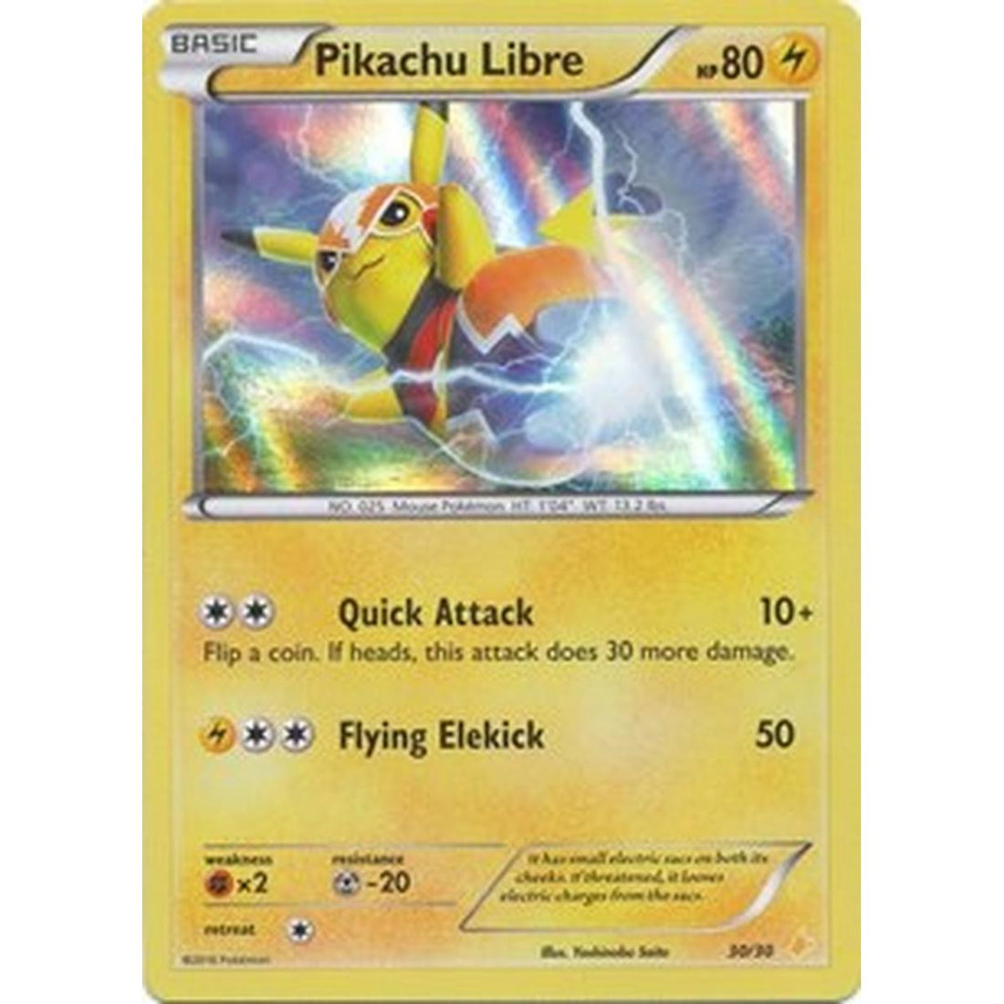 Pikachu Libre (30 - Holo)