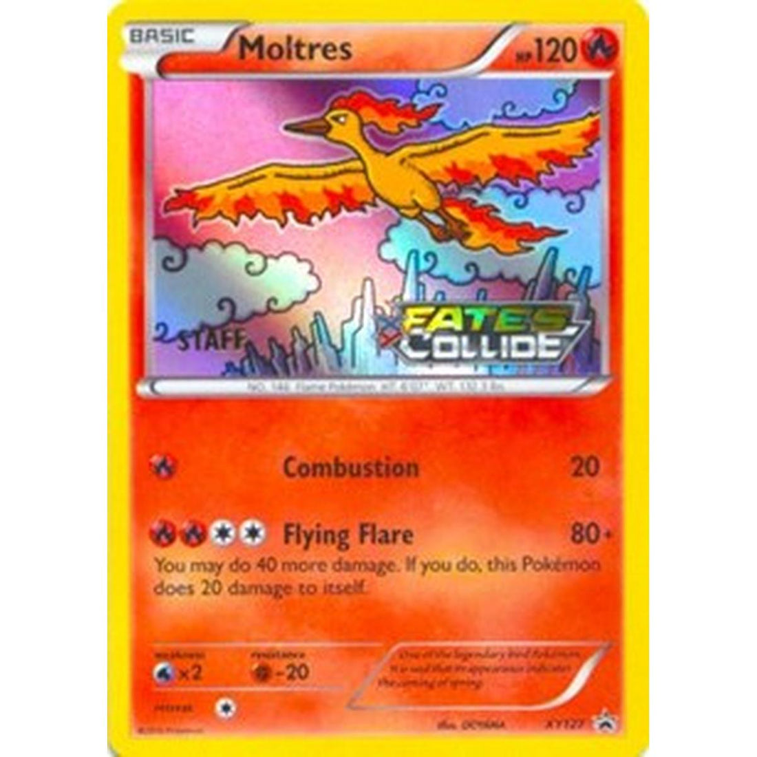 Moltres - XY127 (Prerelease) [Staff]