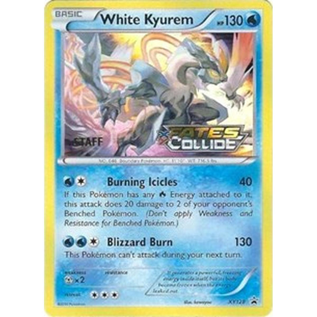 White Kyurem - XY128 (Prerelease) [Staff]