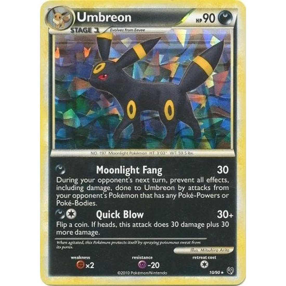 Umbreon - 10/90 (Cracked Ice Holo)