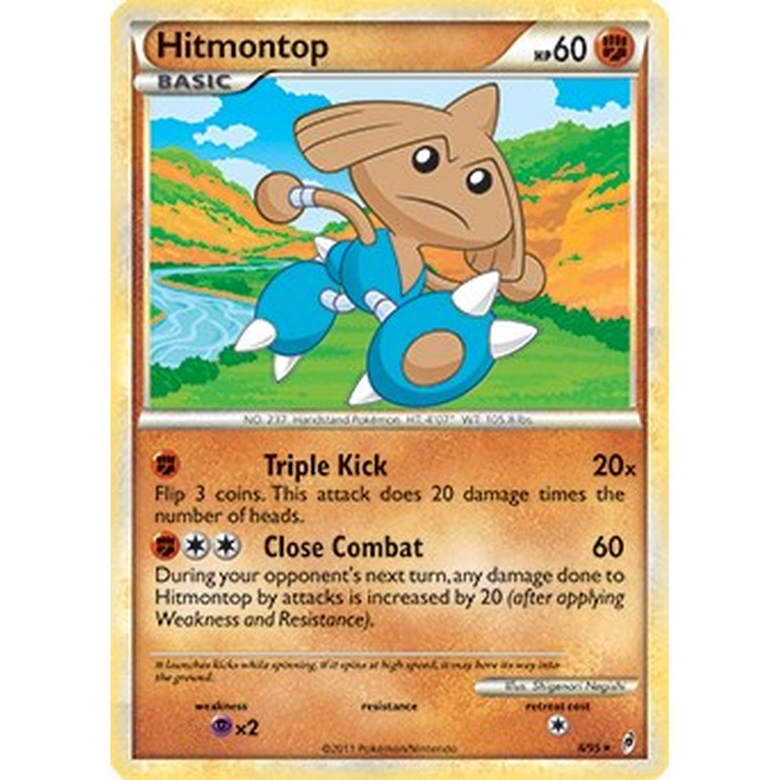 Hitmontop - 8/95 (Non-Holo)