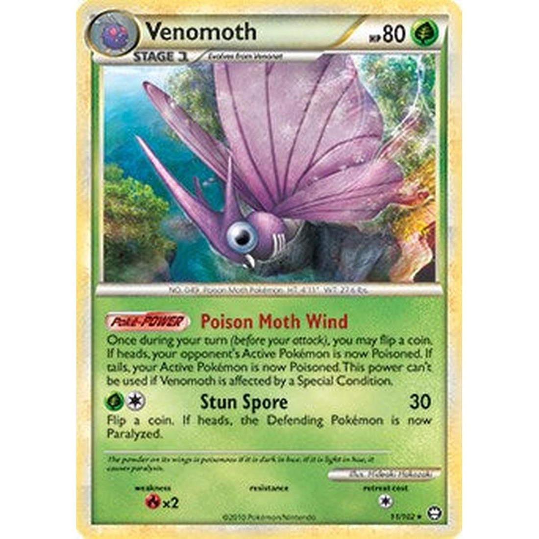 Venomoth - 11/102 (HGSS Triumphant)