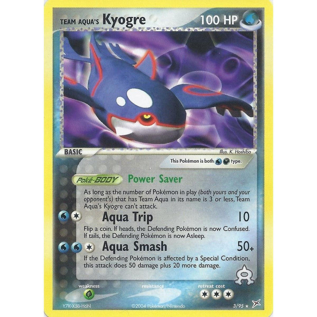 Team Aqua's Kyogre - 3/95 (EX Team Magma vs Team Aqua)