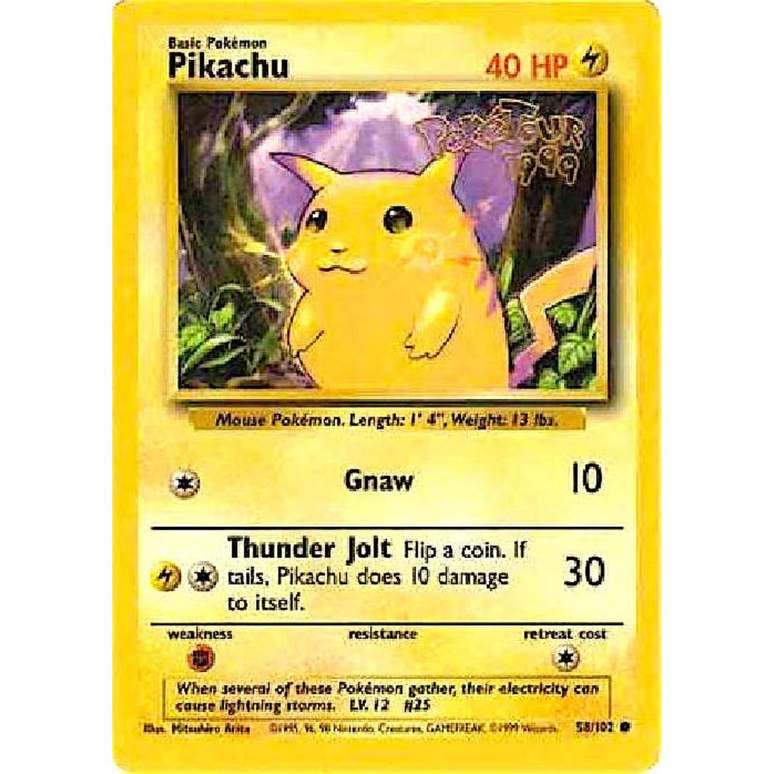 Pikachu - 58/102 (PokeTour 1999)