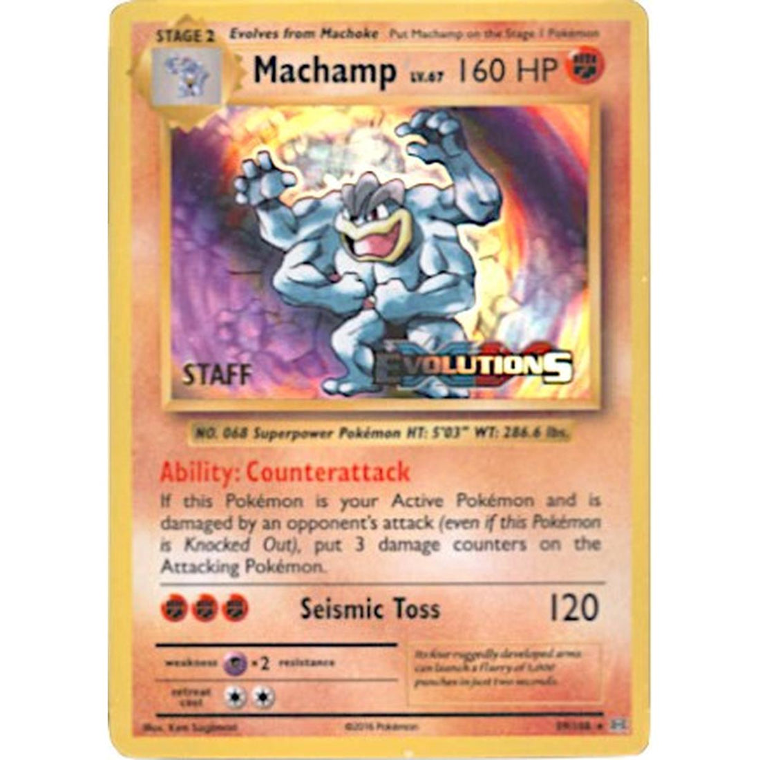 Machamp - 59/108 (Prerelease) [Staff]