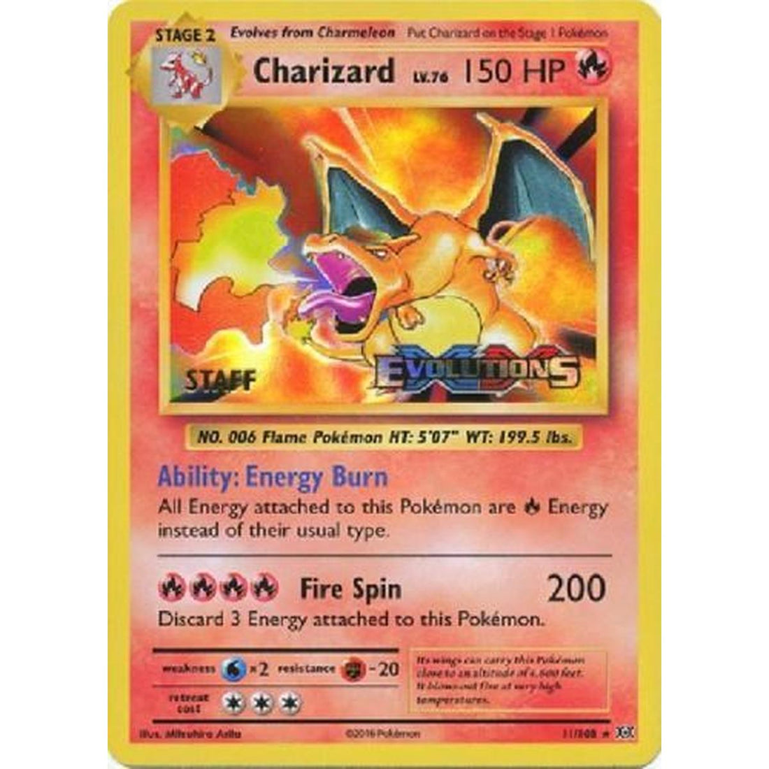 Charizard - 11/108 (Prerelease)
