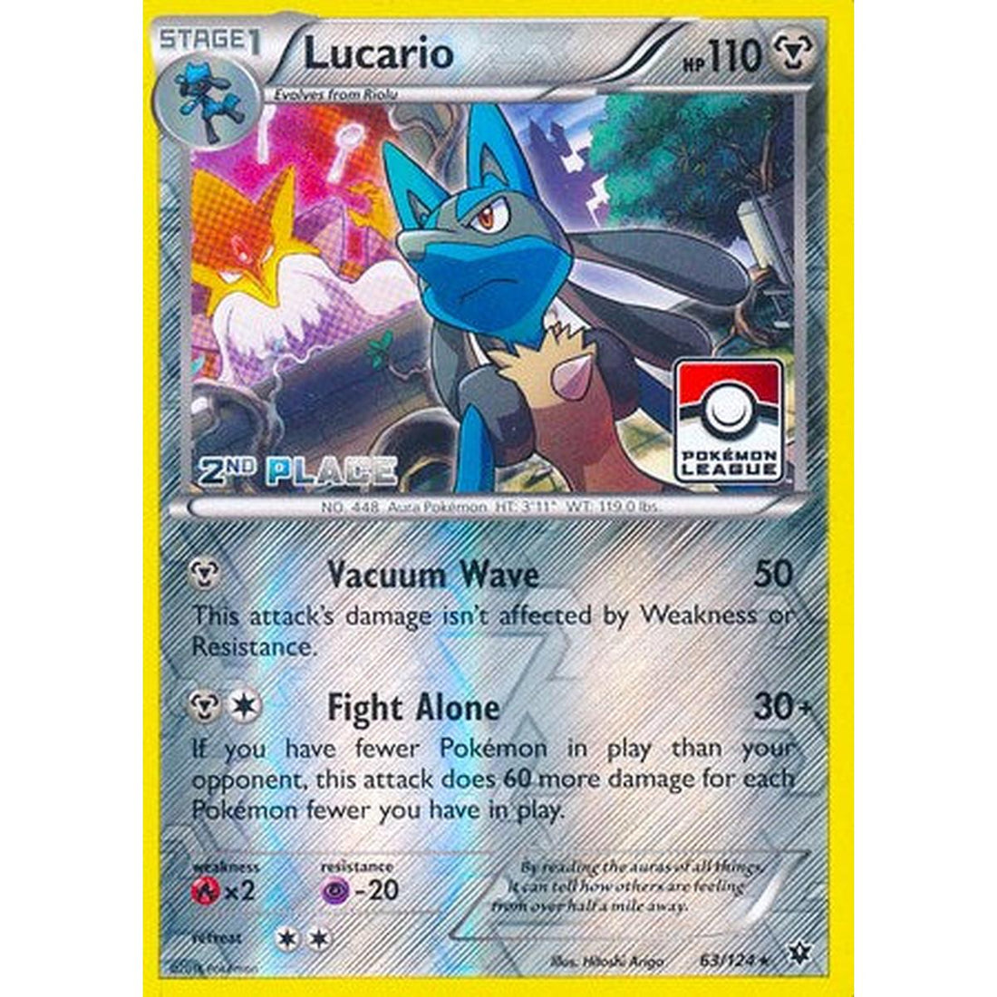 Lucario - 63/124 (Pokemon League) [2nd Place]