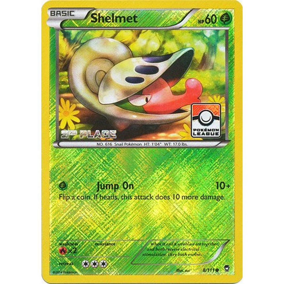 Shelmet - 8/111 (Pokemon League) [2nd Place]