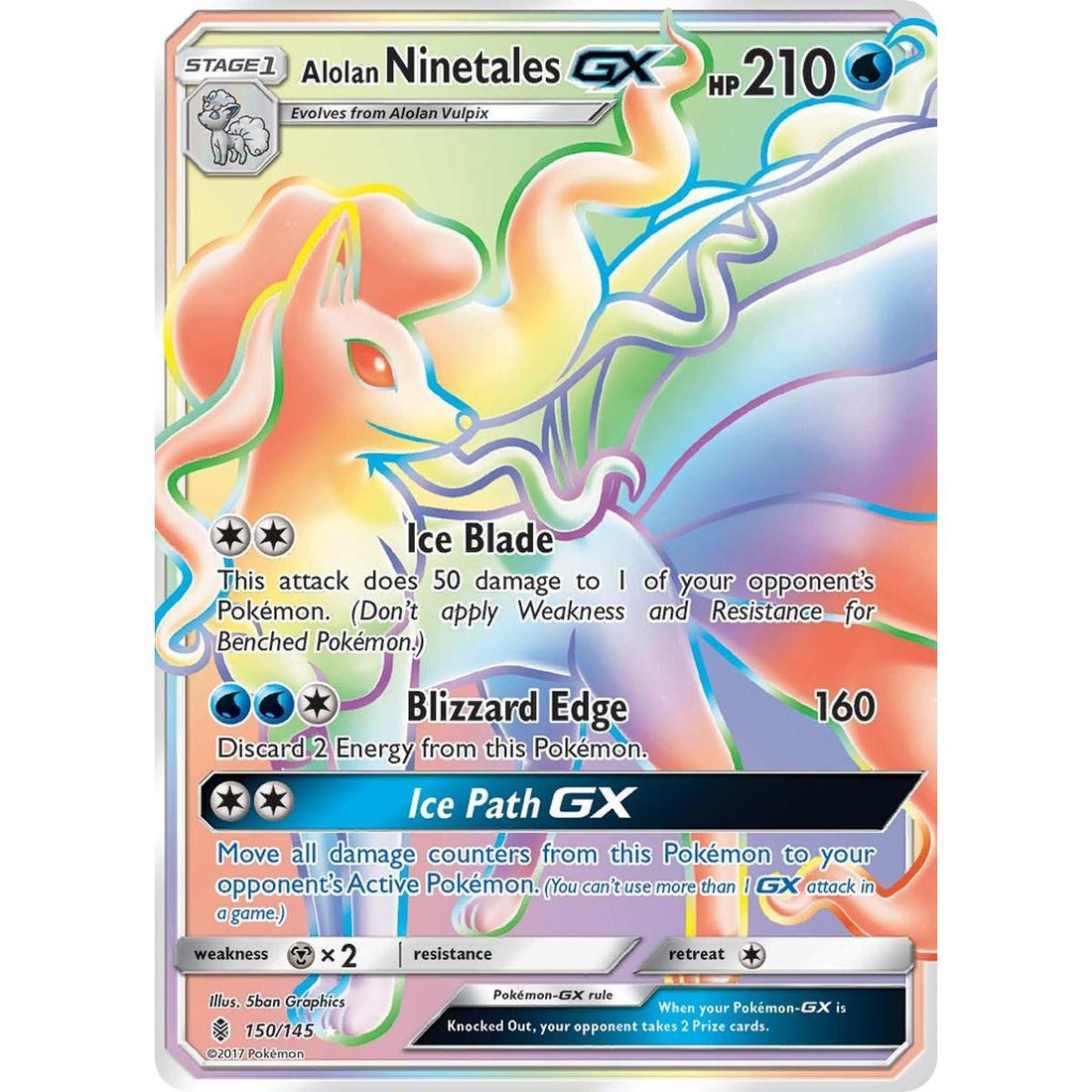 Alolan Ninetales GX (Secret)