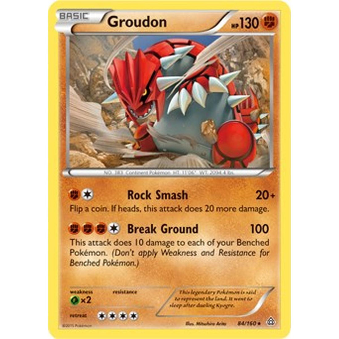 Groudon - 84/160 (XY Primal Clash)