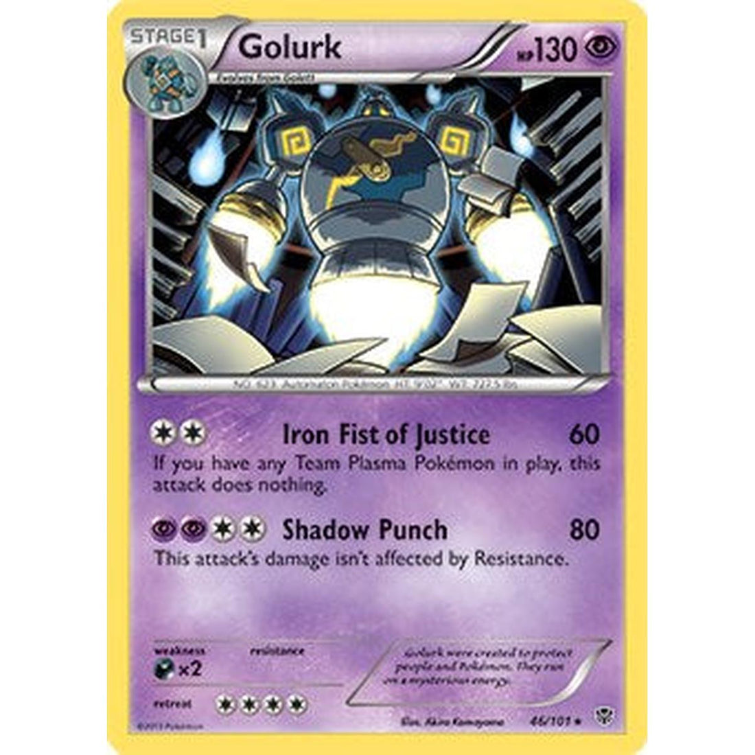 Golurk - 46/101 (BW Plasma Blast)