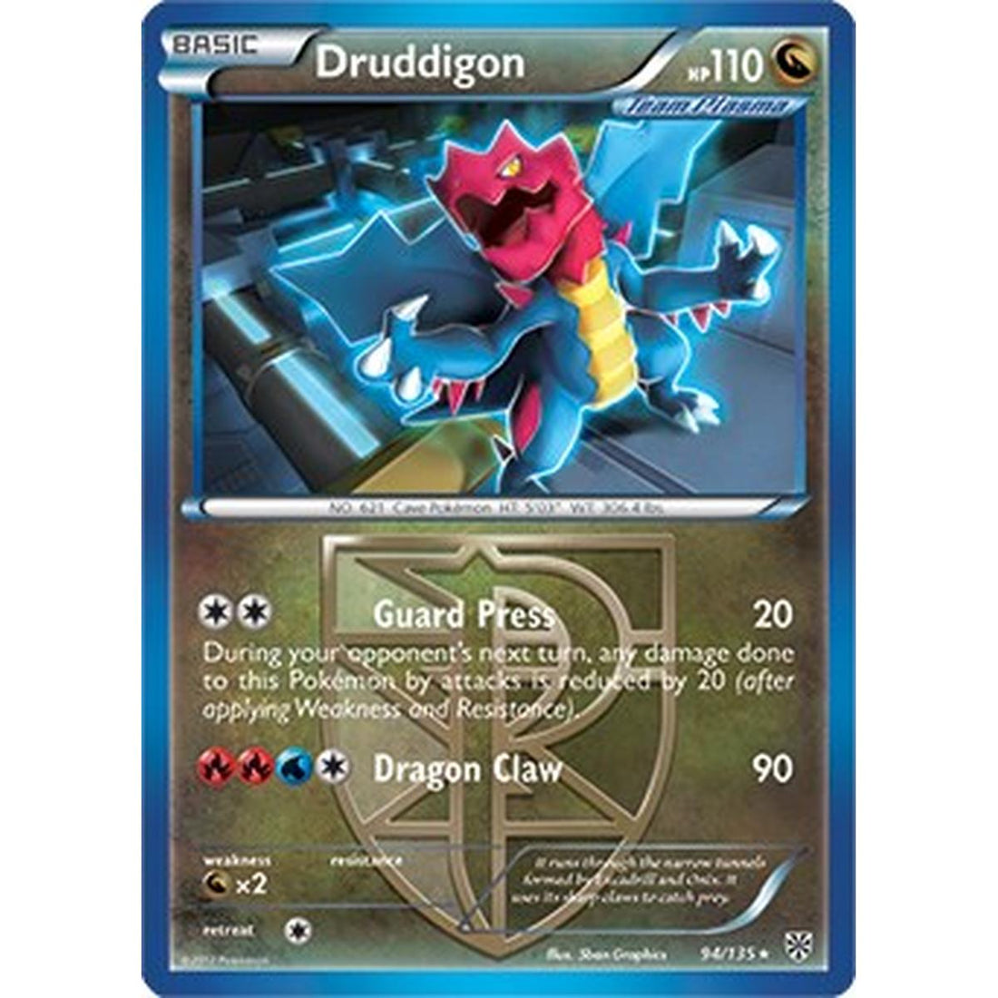 Druddigon - 94/135 (BW Plasma Storm)