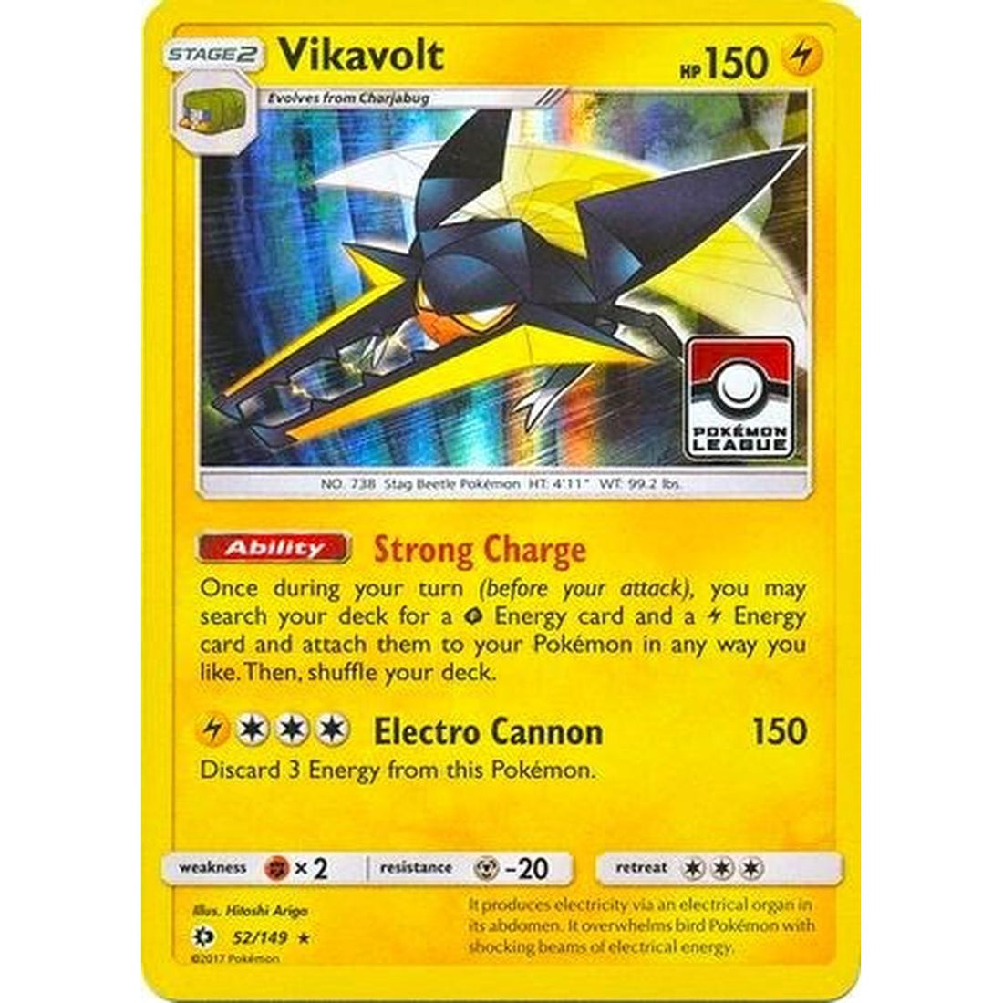 Vikavolt - 52/149 (Pokemon League)