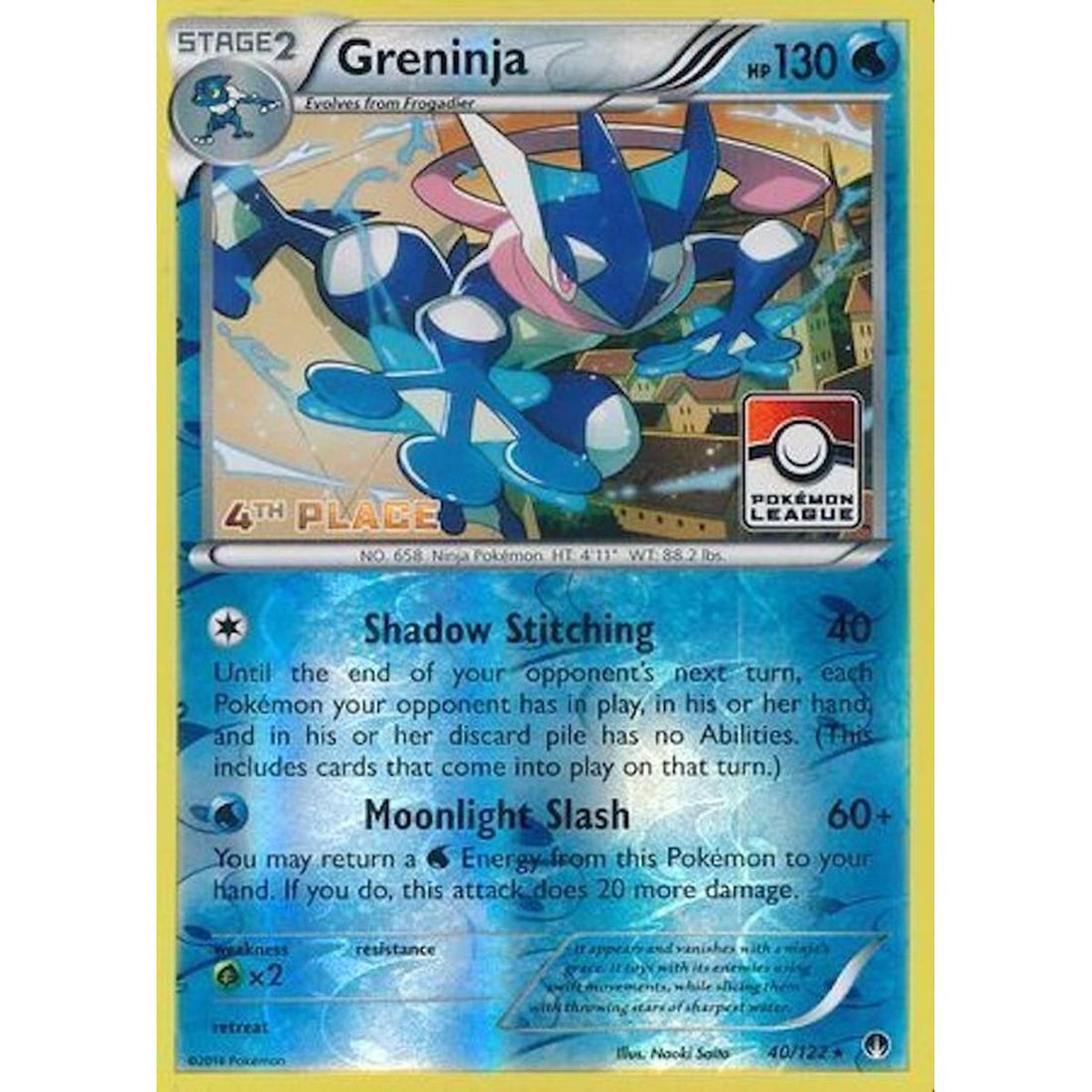 Greninja - 40/122 (Pokemon League) [4th Place]