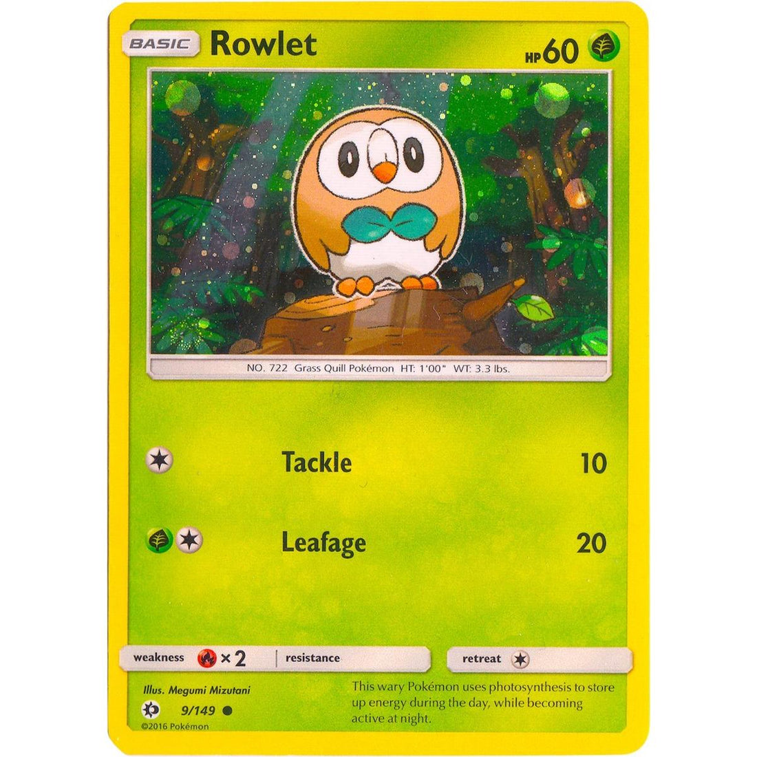 Rowlet - 9/149 (Cosmos Holo)