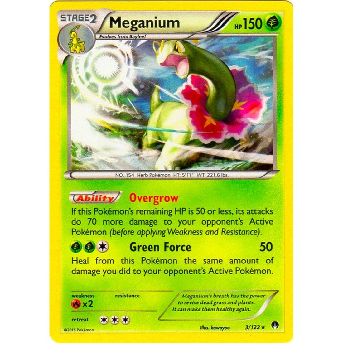 Meganium - 3/122 (Cosmos Holo)