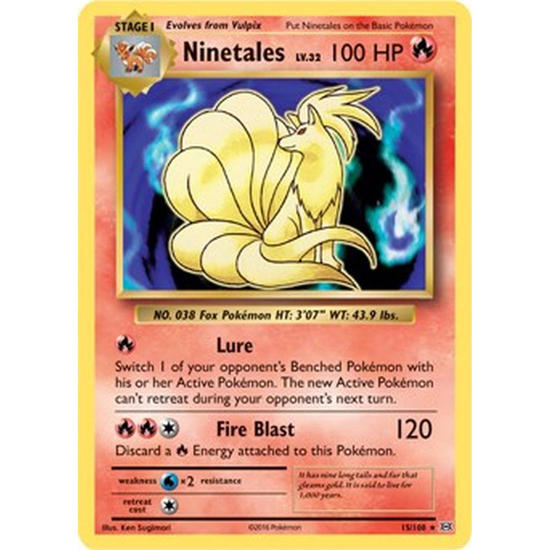 Ninetales - 15/108 (XY Evolutions) (Non-Holo)