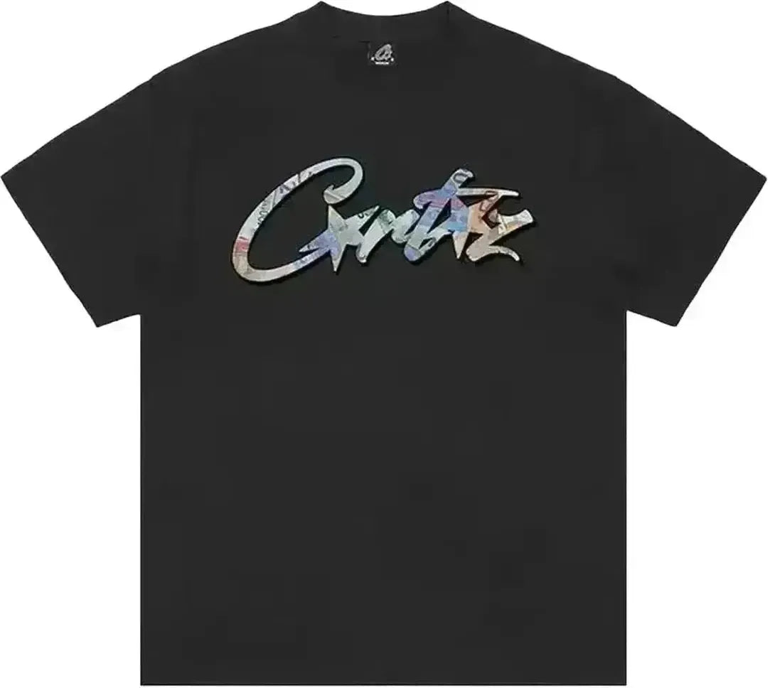 Corteiz Euro Tee Black