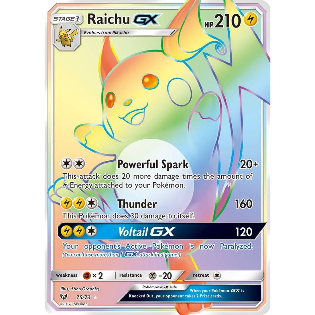 Raichu GX (Secret)