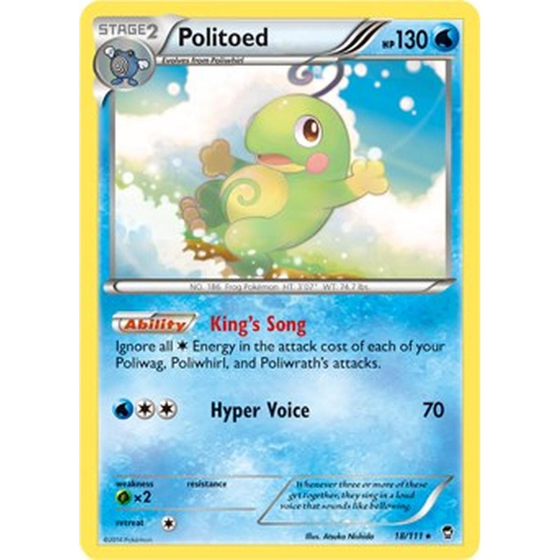 Politoed - 18/111 (Cosmos Holo)