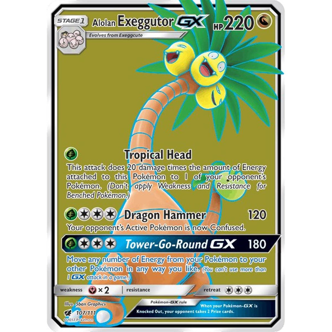 Alolan Exeggutor GX (Full Art)