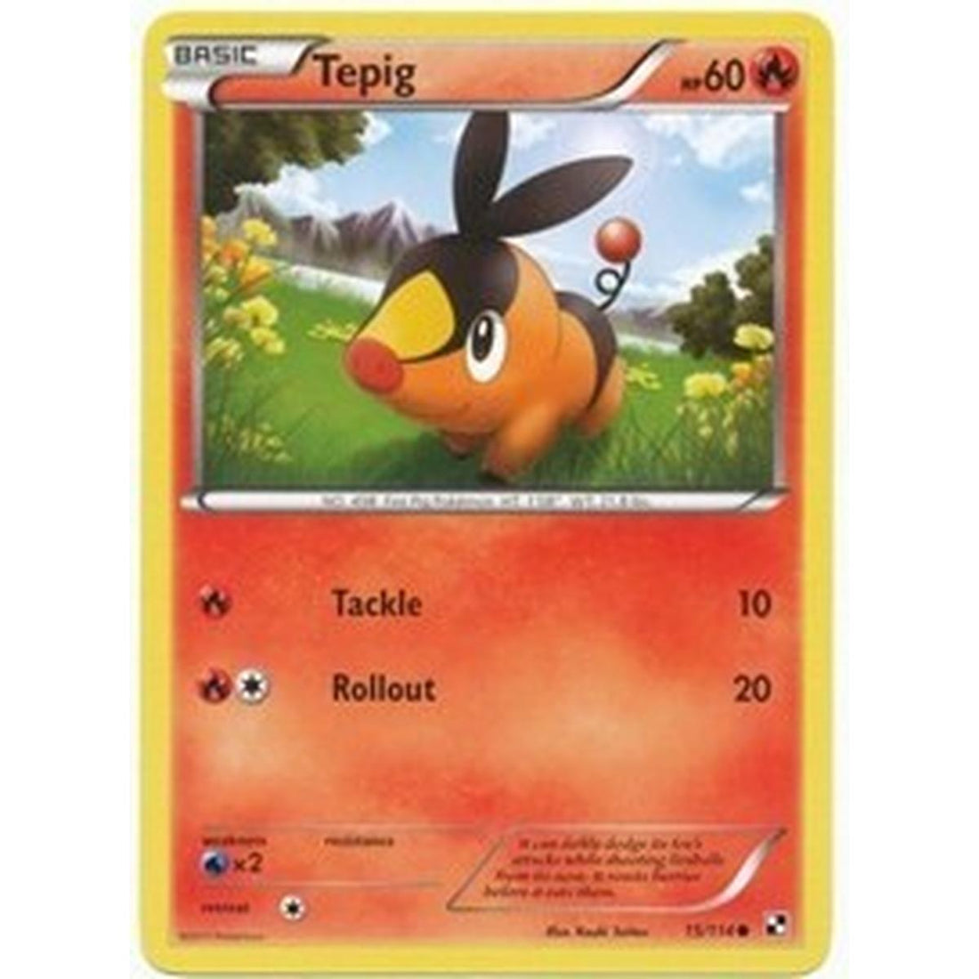 Tepig 15/114 (Cosmos Holo)