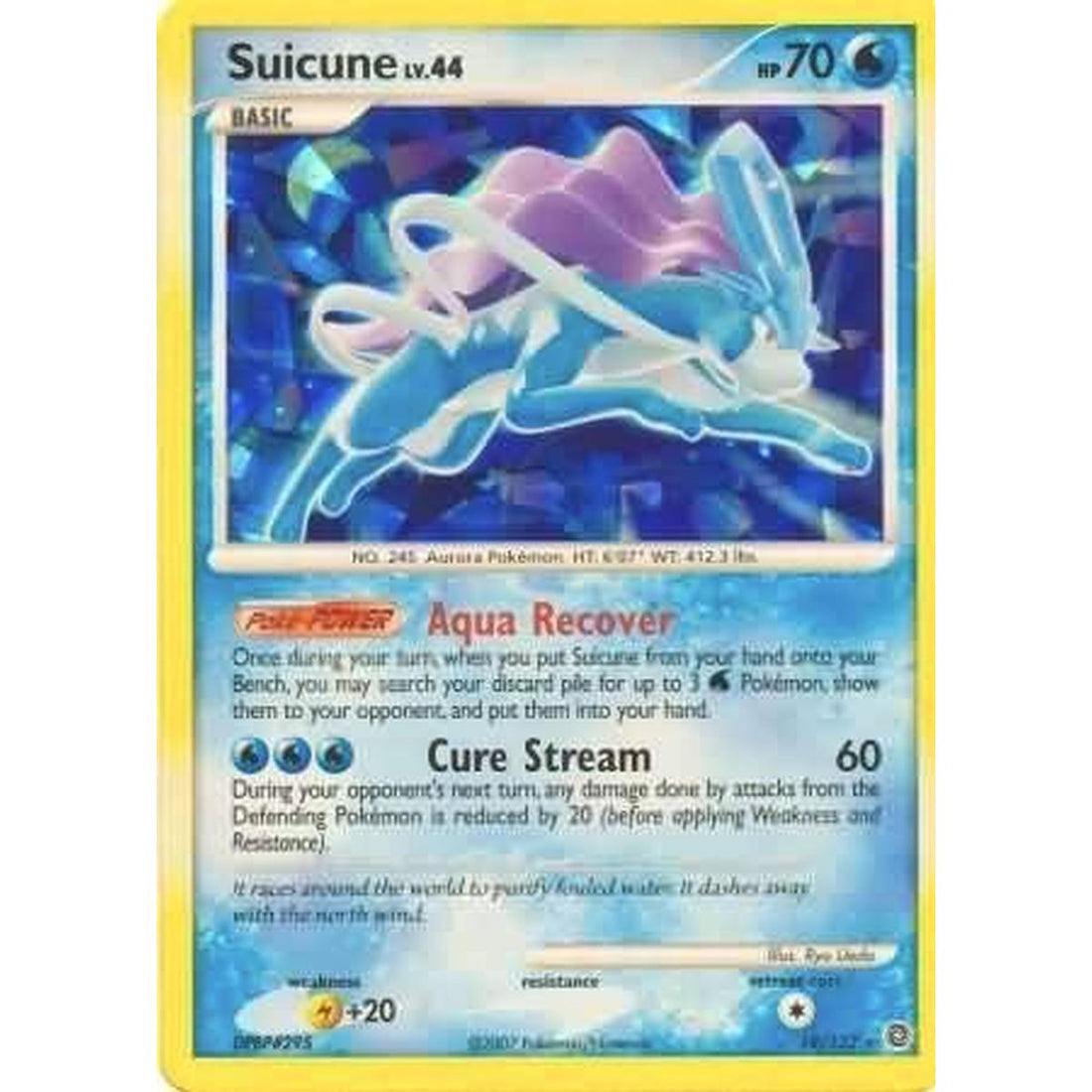 Suicune - 19/132 (Cracked Ice Holo)