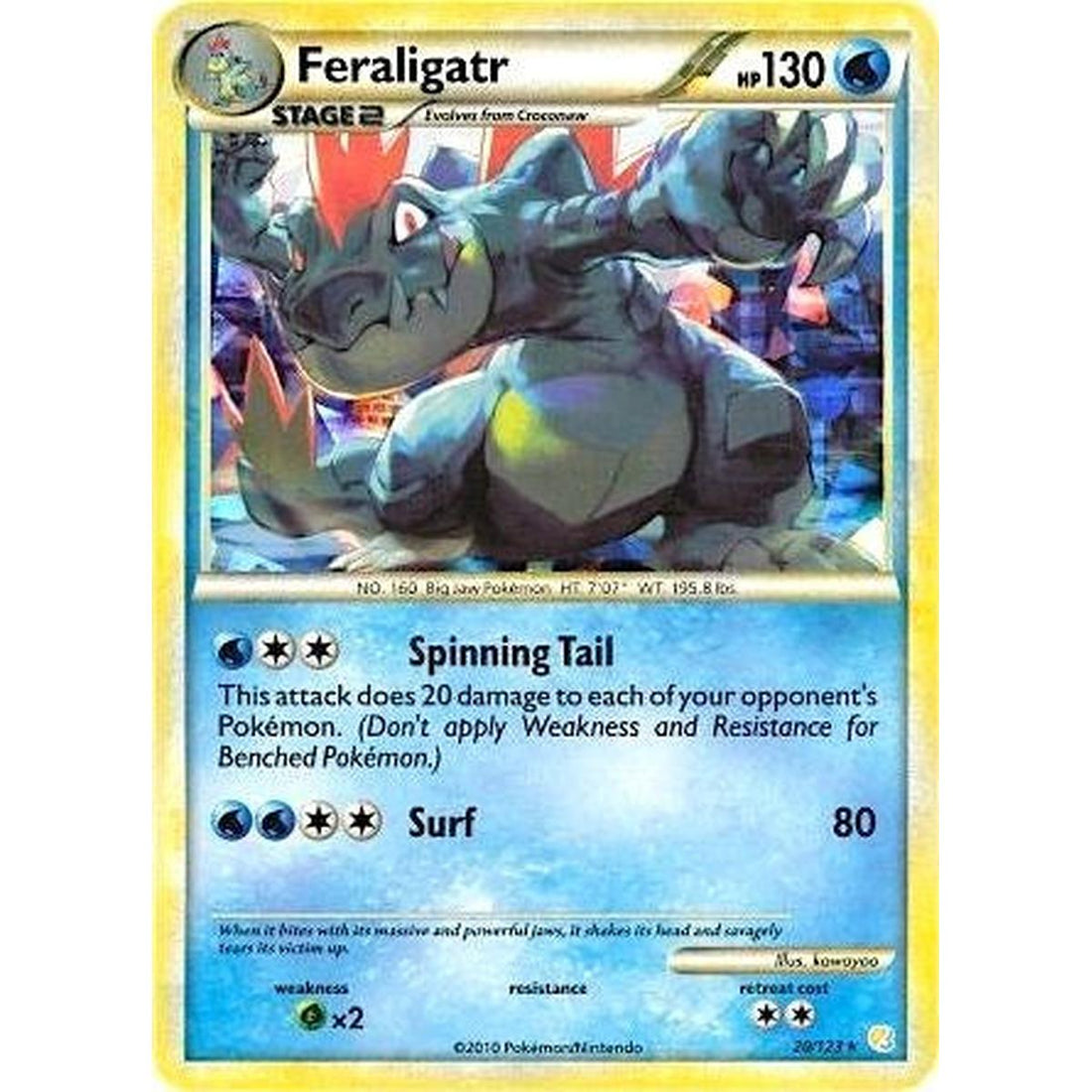 Feraligatr - 20/123 (Cracked Ice Holo)