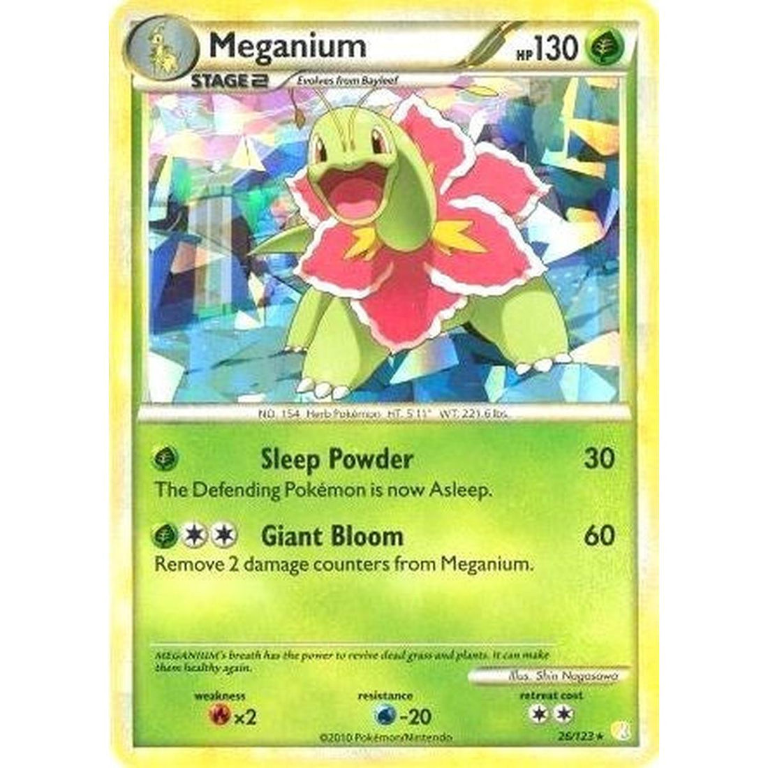 Meganium - 26/123 (Cracked Ice Holo)