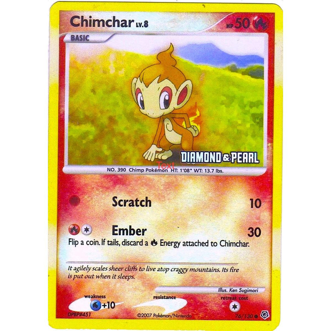 Chimchar - 76/130 [Diamond & Pearl]