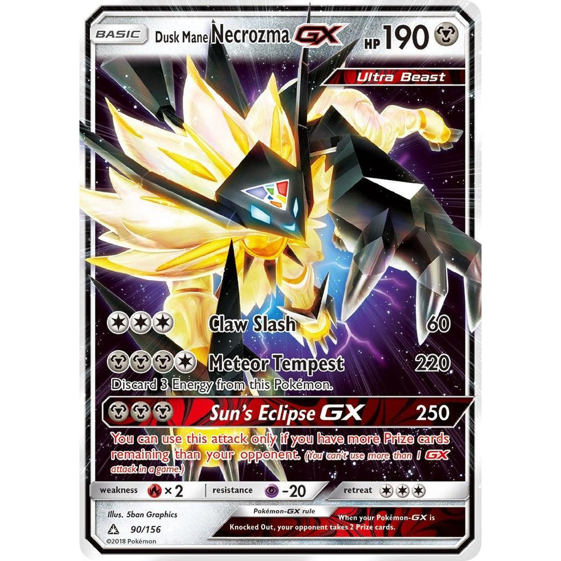 Dusk Mane Necrozma GX