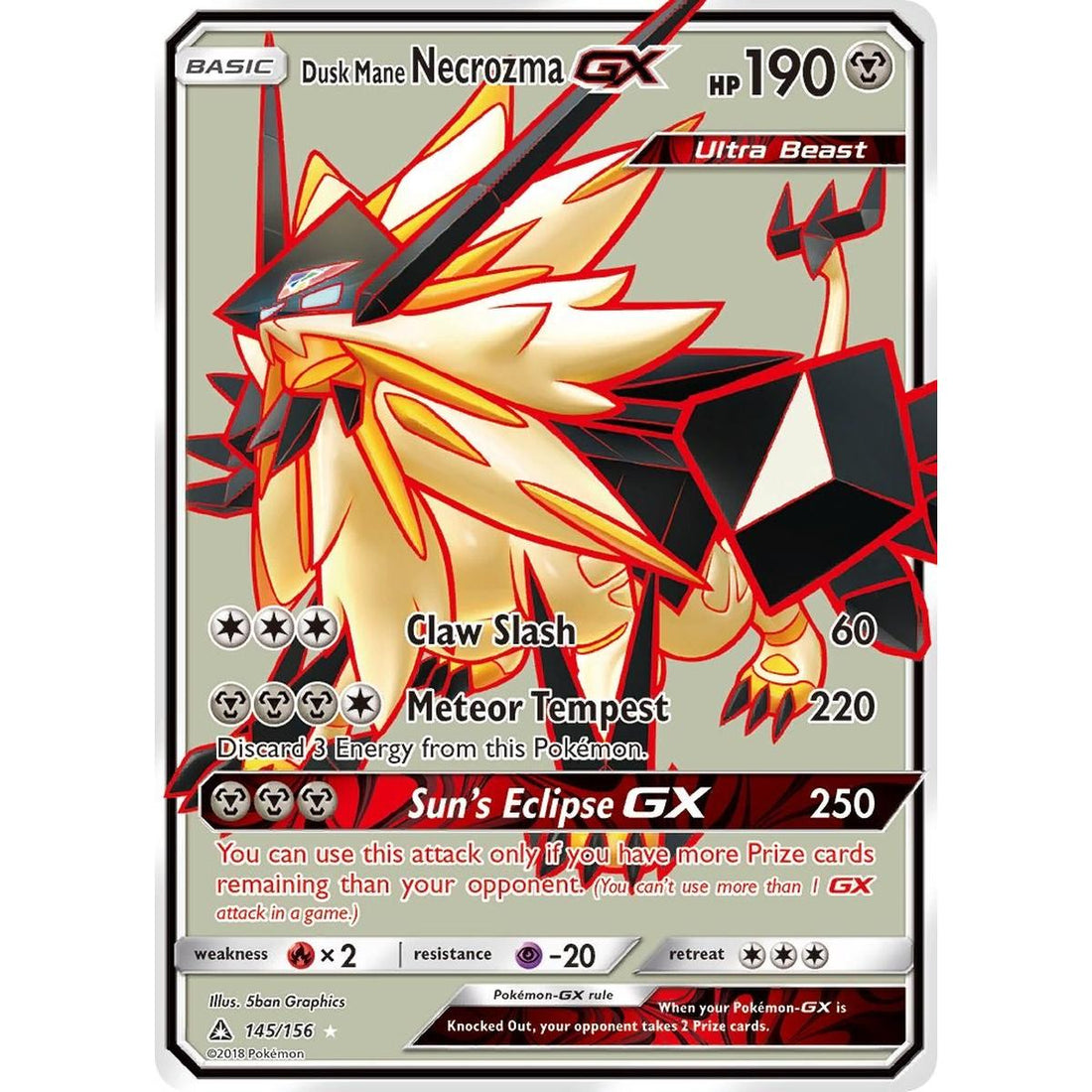 Dusk Mane Necrozma GX (Full Art)