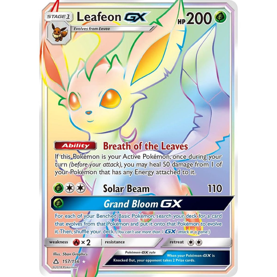 Leafeon GX (Secret Rare)