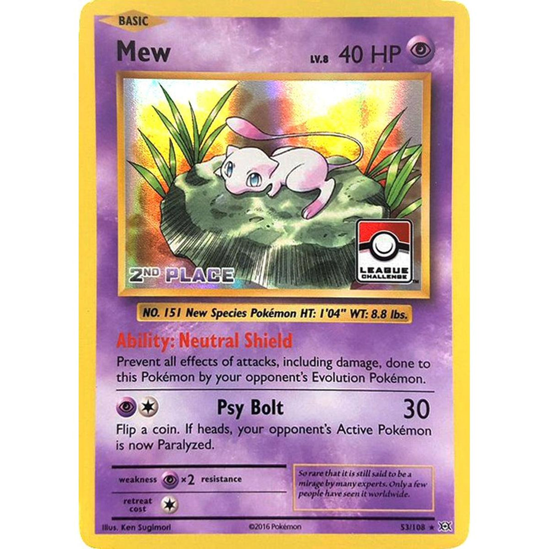 Mew - 53/108 (League Challenge) [2nd Place]