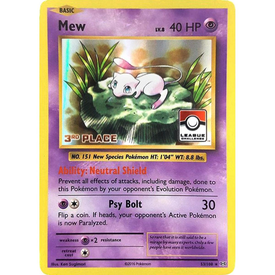 Mew - 53/108 (League Challenge) [3rd Place]