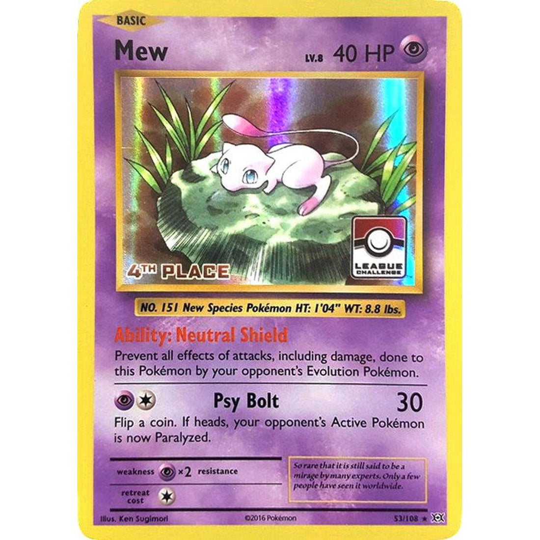 Mew - 53/108 (League Challenge) [4th Place]
