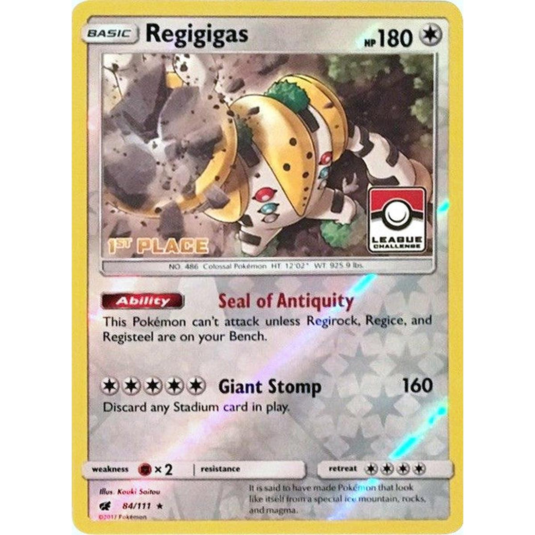 Regigigas - 84/111 (League Challenge) [1st Place]