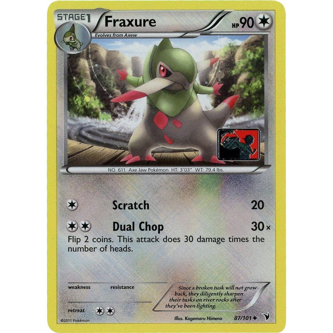 Fraxure - 87/101 (League Promo)