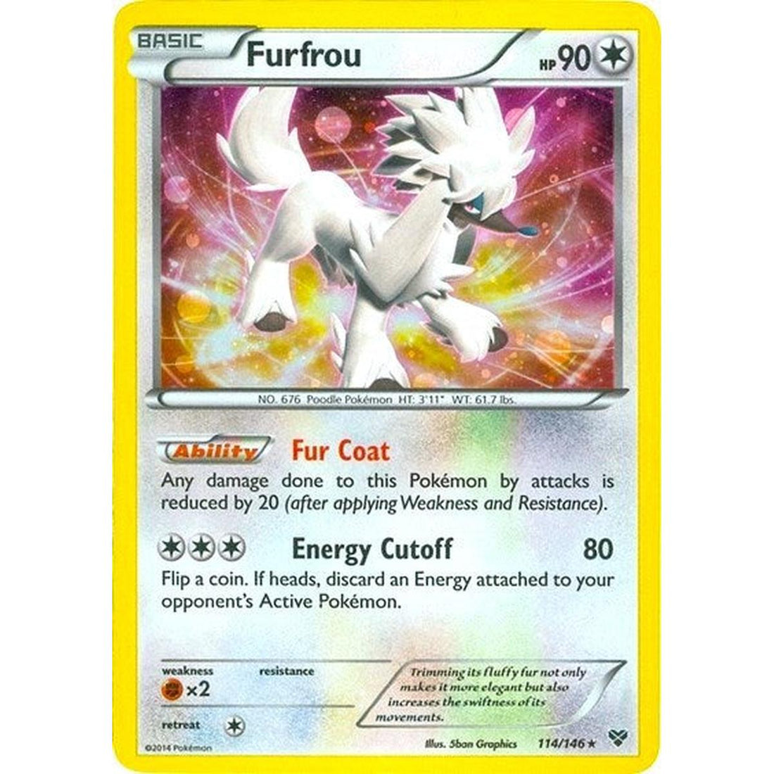 Furfrou - 114/146 (Cosmos Holo)