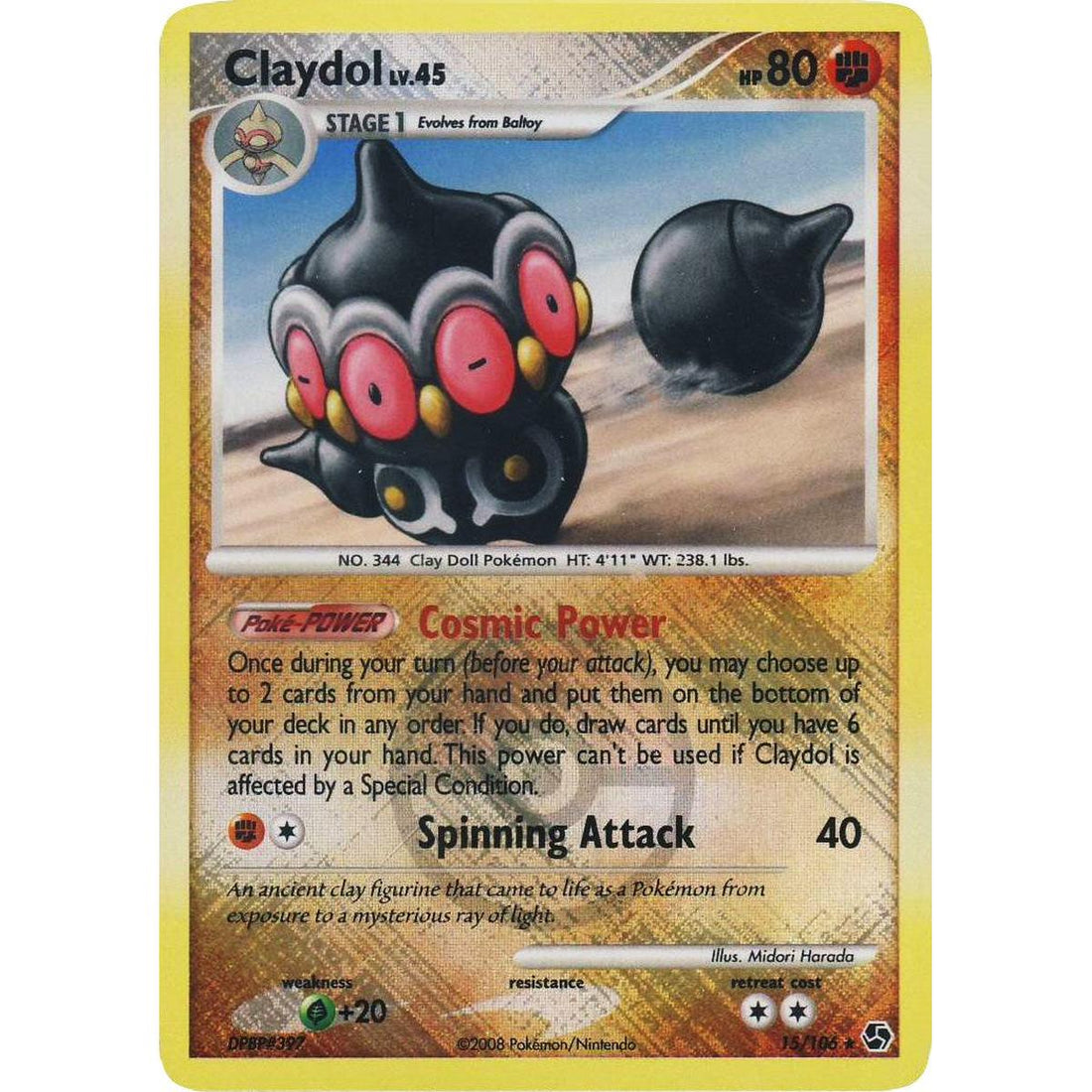 Claydol - 15/106 (League Promo)