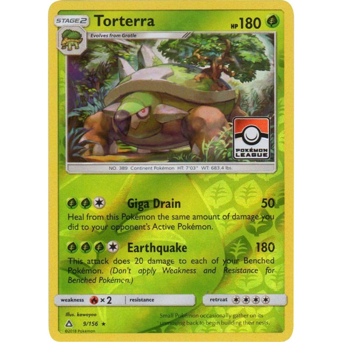 Torterra - 9/156 (Pokemon League)