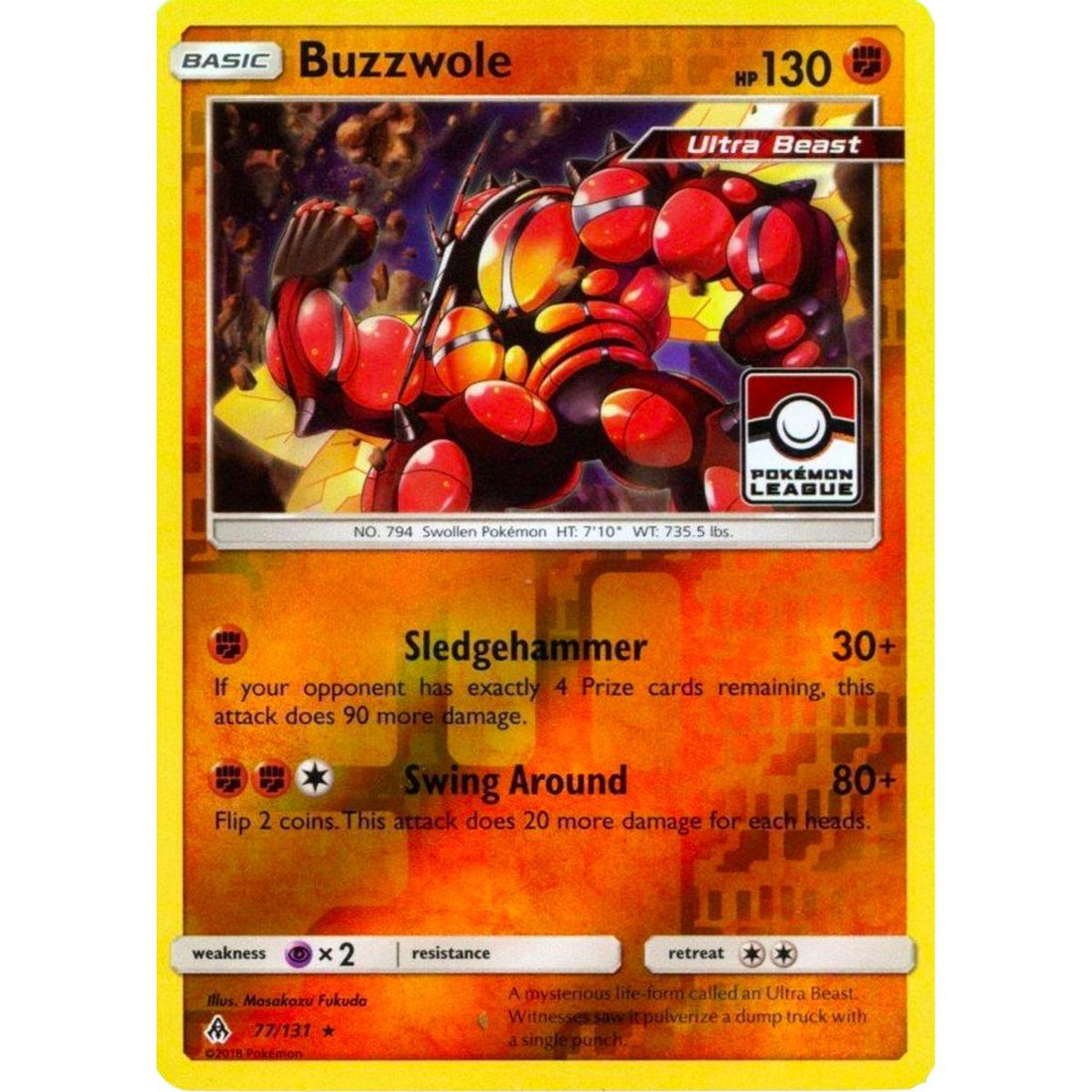 Buzzwole - 77/131 (Pokemon League)