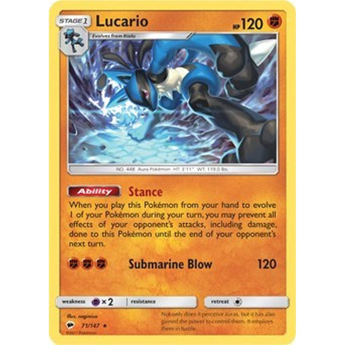 Lucario (SM - Burning Shadows)