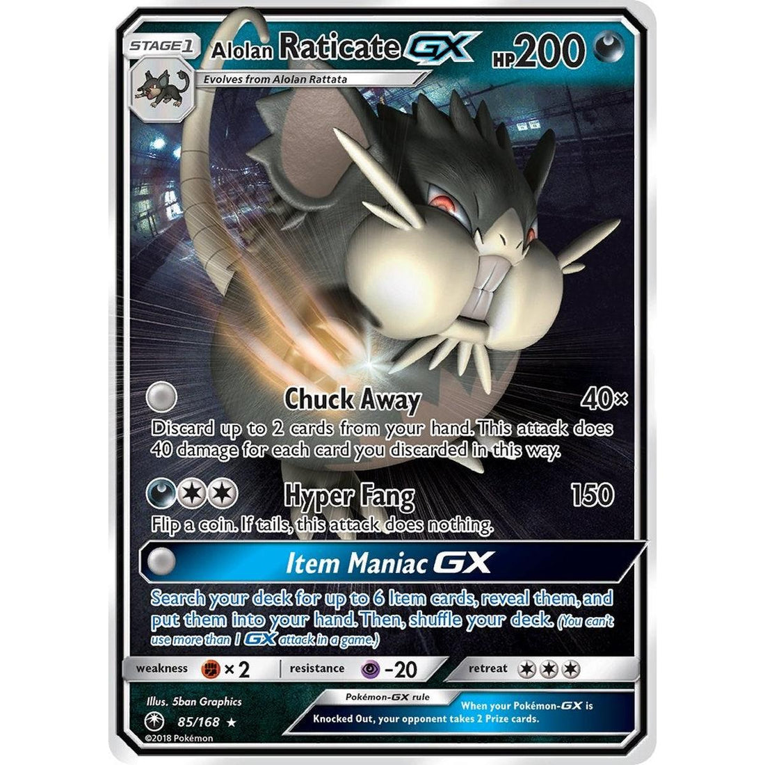 Alolan Raticate GX